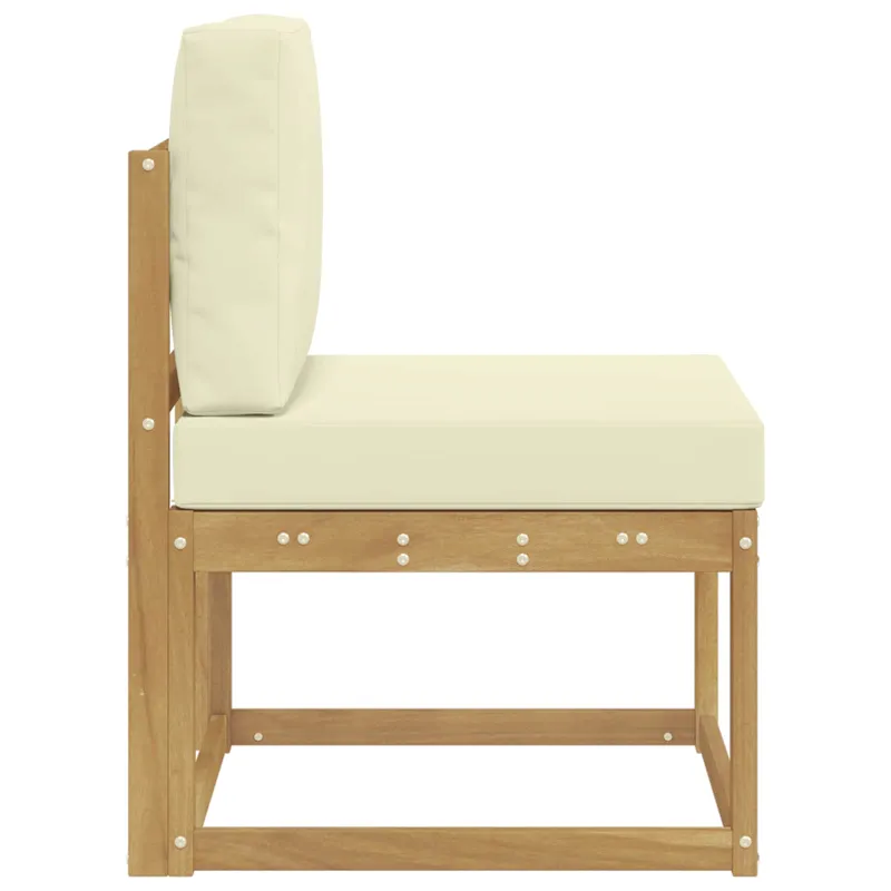 Lauko sofos komplektas Balta ir kreminė 59 x 63 x 73 cm