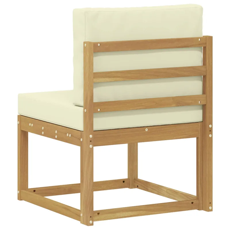 Lauko sofos komplektas Balta ir kreminė 59 x 63 x 73 cm