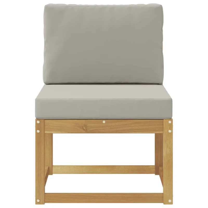 Lauko sofos komplektas Balta ir šviesiai pilka 59 x 63 x 73 cm