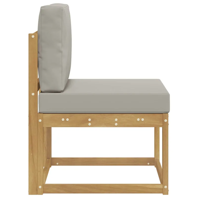 Lauko sofos komplektas Balta ir šviesiai pilka 59 x 63 x 73 cm