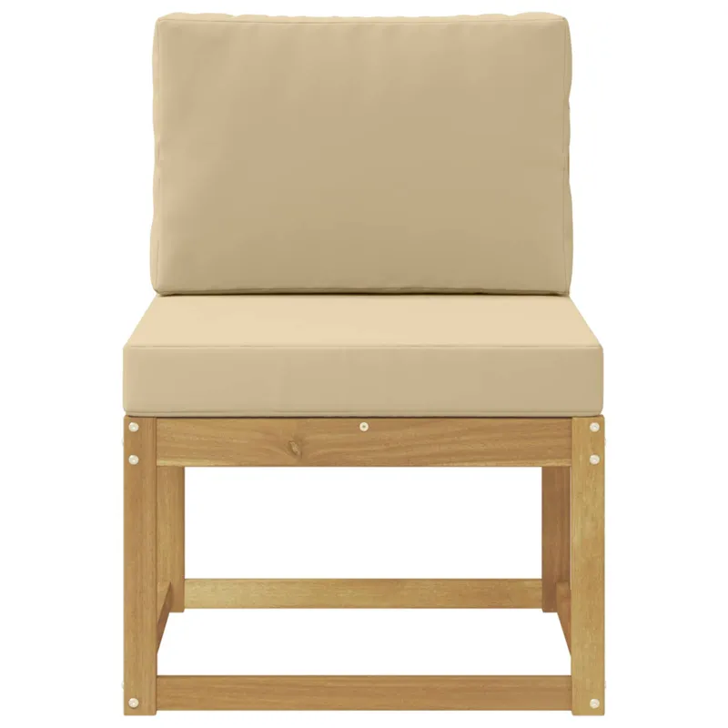 Lauko sofos komplektas Balta ir kreminė 59 x 63 x 73 cm