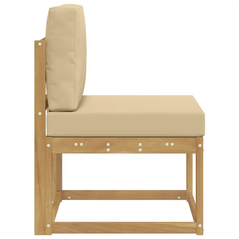 Lauko sofos komplektas Balta ir kreminė 59 x 63 x 73 cm