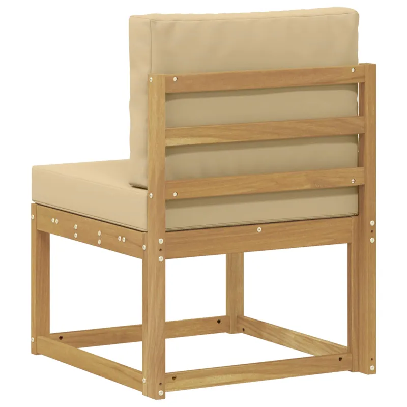 Lauko sofos komplektas Balta ir kreminė 59 x 63 x 73 cm