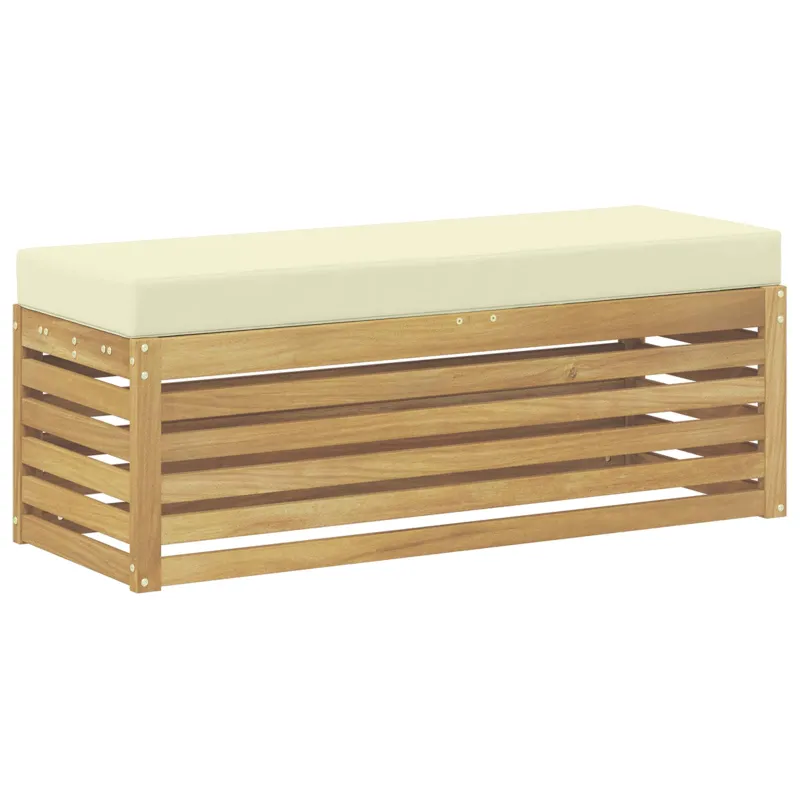 Lauko sofos komplektas Balta ir kreminė 115 x 43 x 45 cm