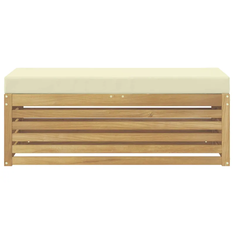 Lauko sofos komplektas Balta ir kreminė 115 x 43 x 45 cm