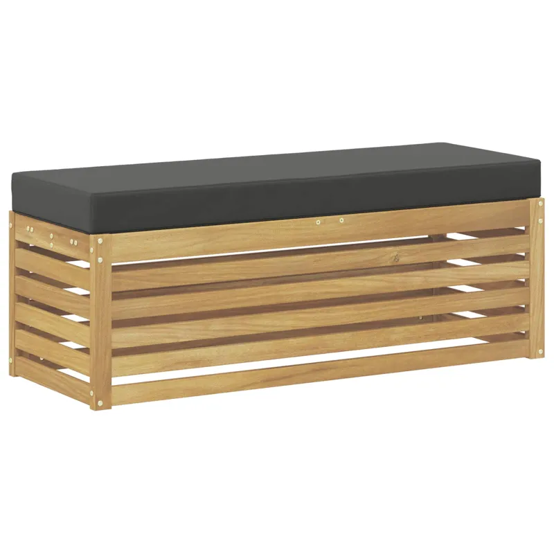 Lauko sofos komplektas Balta ir antracito 115 x 43 x 45 cm
