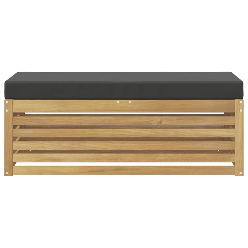 Lauko sofos komplektas Balta ir antracito 115 x 43 x 45 cm