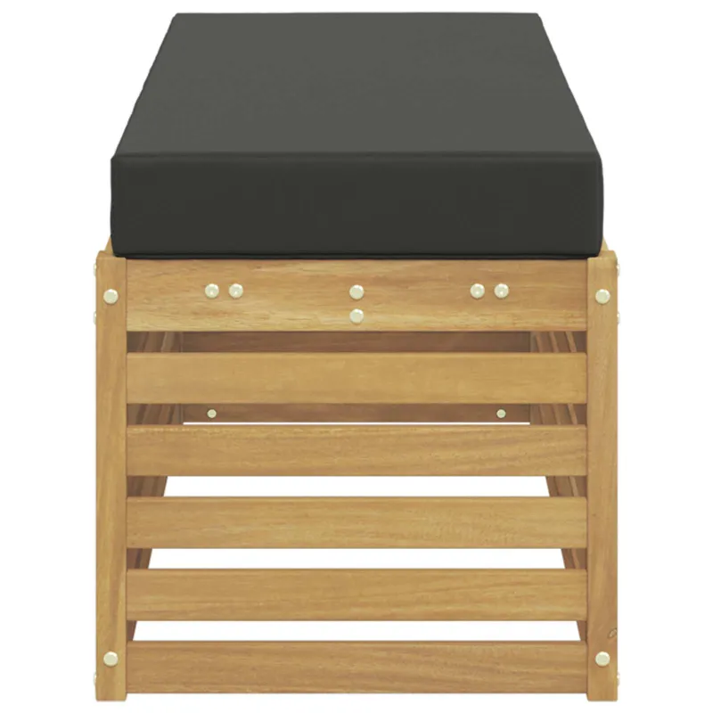 Lauko sofos komplektas Balta ir antracito 115 x 43 x 45 cm