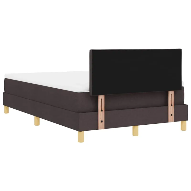 Kiemas lova su pagalve Tamsiai rudas 120 x 200 cm audinys