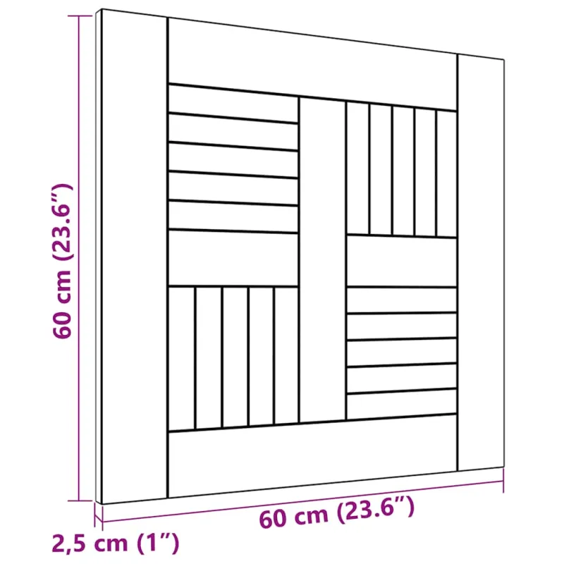 Stalviršis, 60x60x2,5cm, tikmedžio medienos masyvas