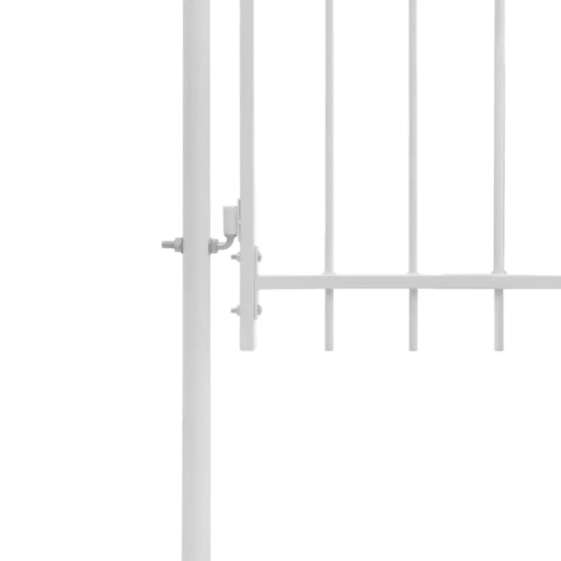 Sodo vartai Woerden plienas 1x1,25 m balti