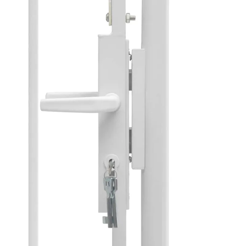 Sodo vartai Woerden plienas 1x1,25 m balti