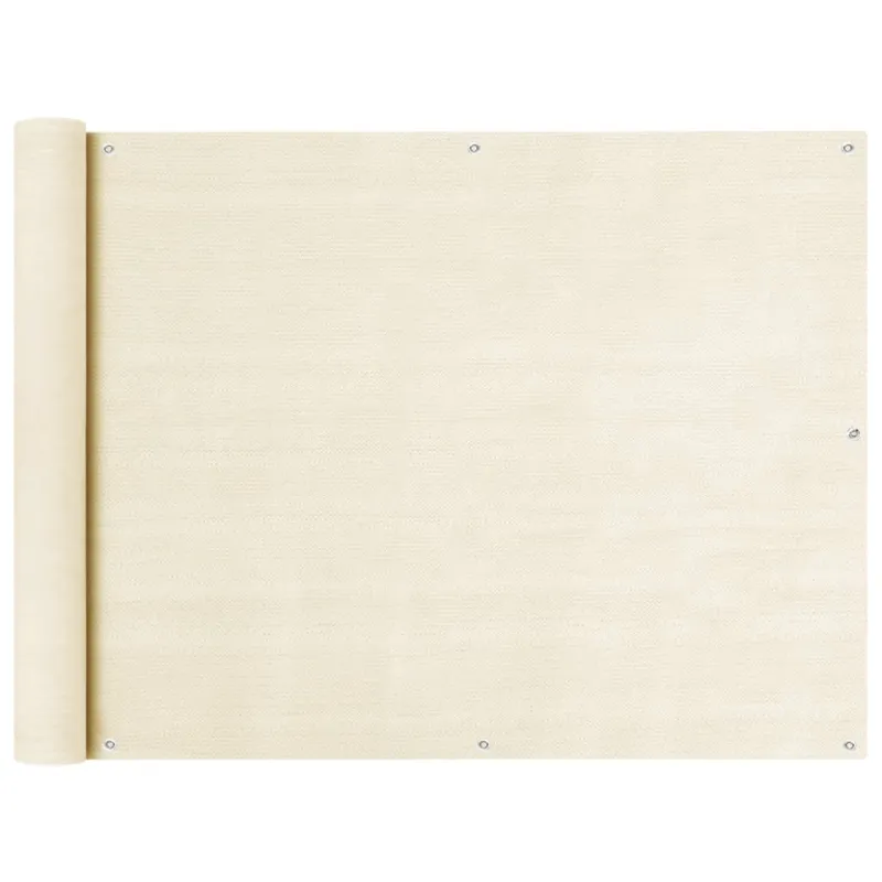 Balkono pertvara, kreminės spalvos, 90x300cm, HDPE