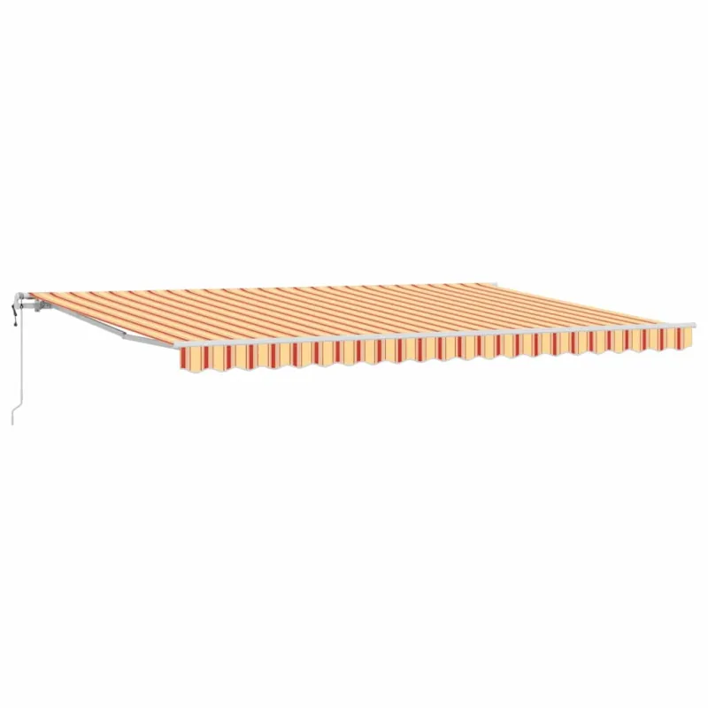 Elektrinė ištraukiama pavėsinė Geltona ir Oranžinė 500 × 300 cm