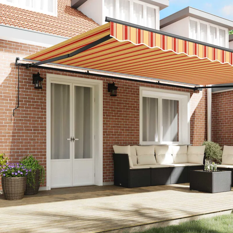 Ištraukiama markizė Geltona ir Oranžinė 500 × 300 cm