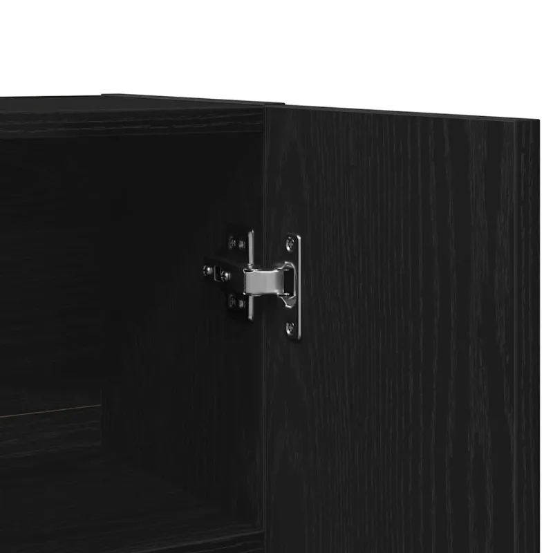 Skalbyklės spinta 2 pcs Juodas ąžuolas 70,5 x 71,5 x 181,5 cm