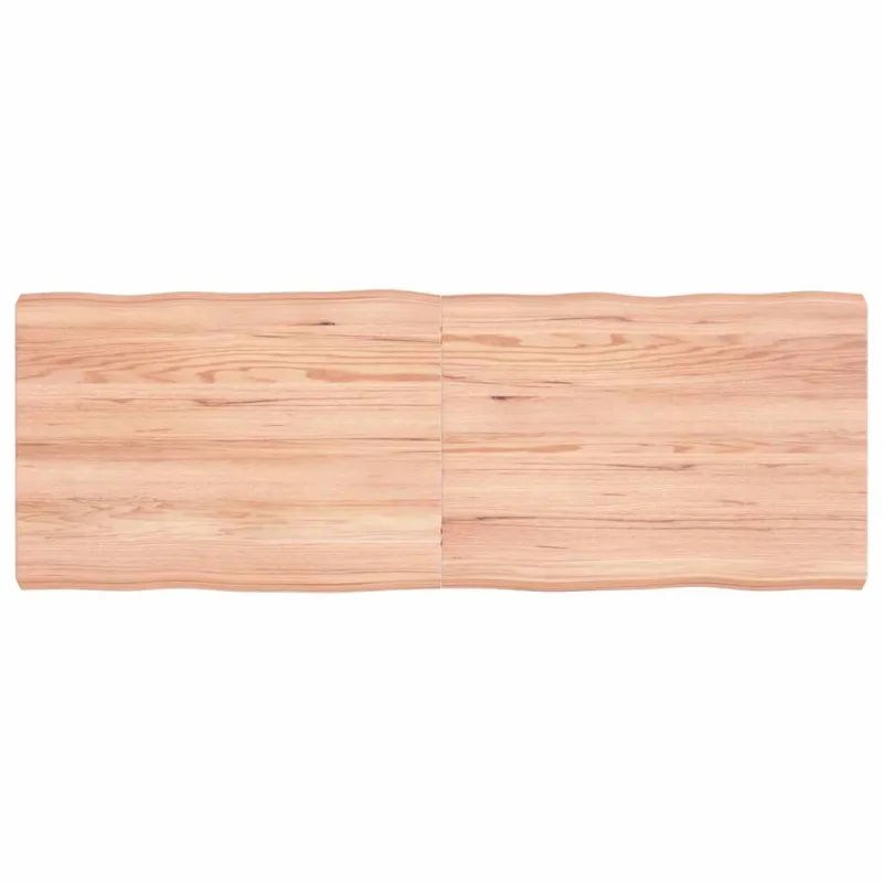 Stalviršis, šviesiai rudas, 140x50x(2-6) cm, medienos masyvas
