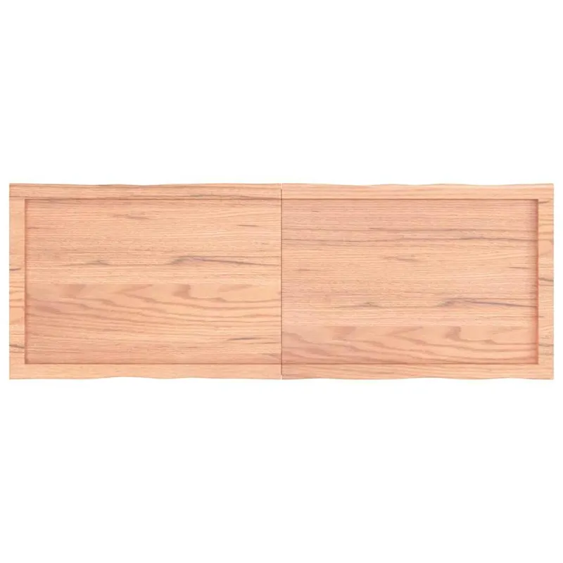 Stalviršis, šviesiai rudas, 140x50x(2-6) cm, medienos masyvas