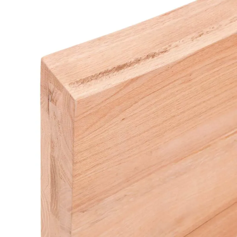 Stalviršis, šviesiai rudas, 140x50x(2-6) cm, medienos masyvas