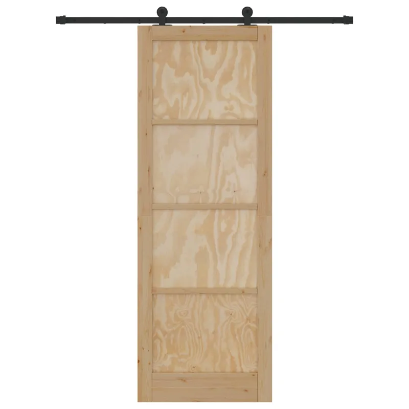 Slankios durys Natūrali ir juoda 83 x 232 cm