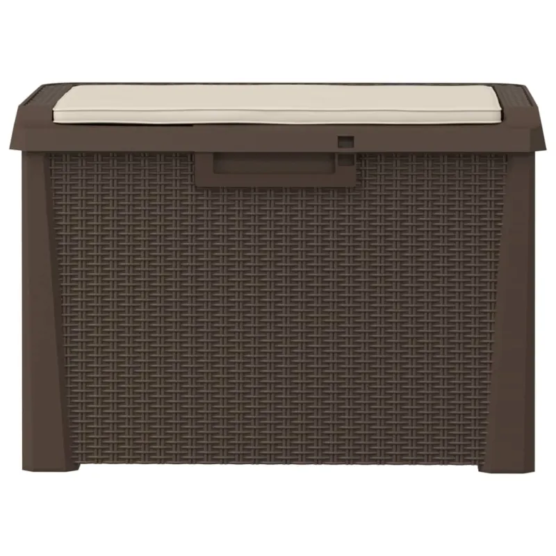 Sodo daiktadėžė su sėdynės pagalvėle, rudos spalvos, 125l, PP
