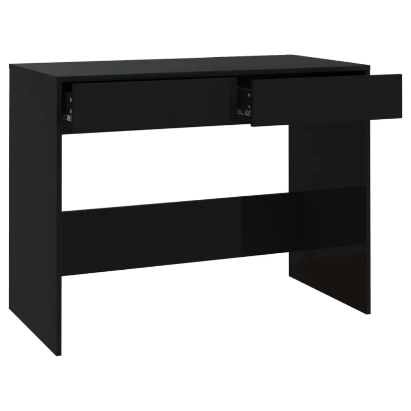 Rašomasis stalas, juodas, 101x50x76,5cm, apdirbta mediena