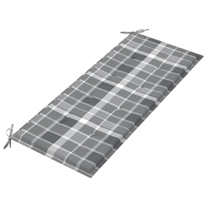Sudedamas sodo suoliukas su pagalvėle, 128,5cm, tikmedis
