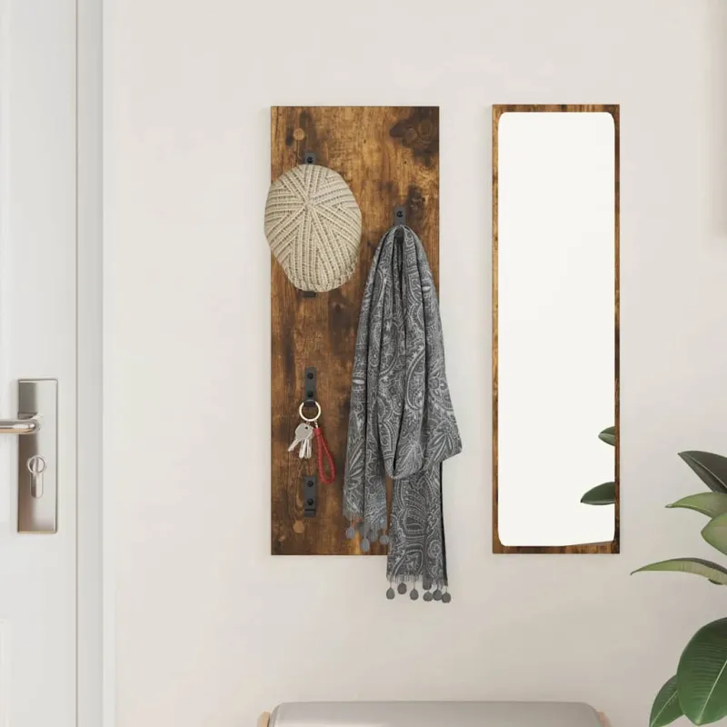 Prikabinamas paltas su saugykla Rūkyta ąžuolas 30 x 1,5 x 80 cm