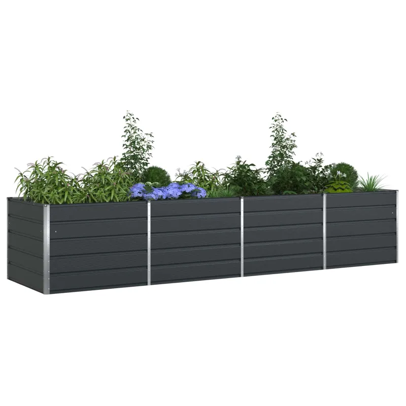Lovelis Antracitas 385 x 100 x 75 cm Cinkuota plienas