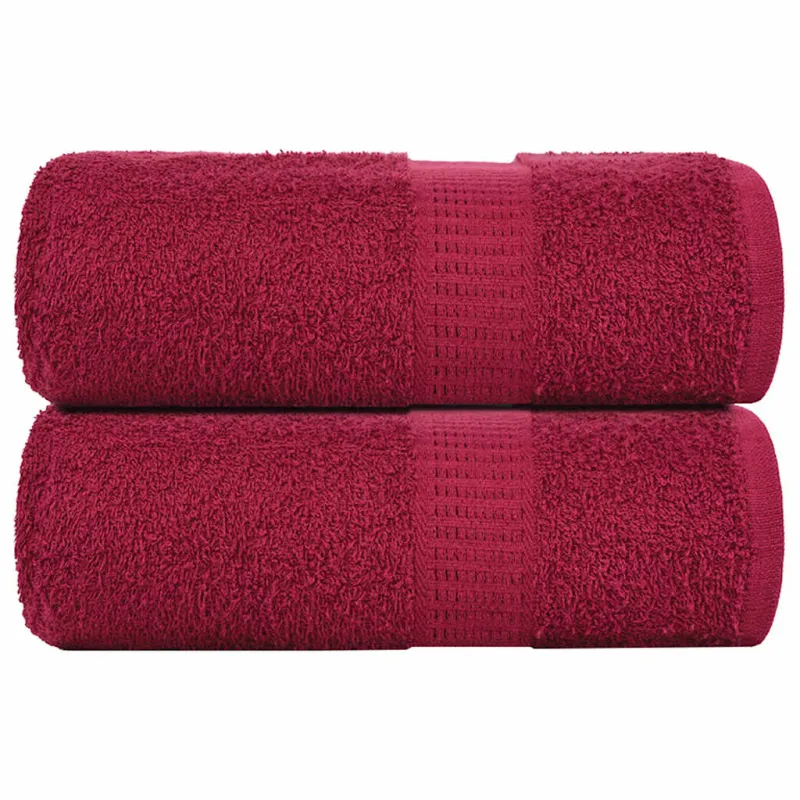 Rankšluosčiai FROGN, 2 vnt., bordo spalvos, 30x30 cm, 360 g/m²