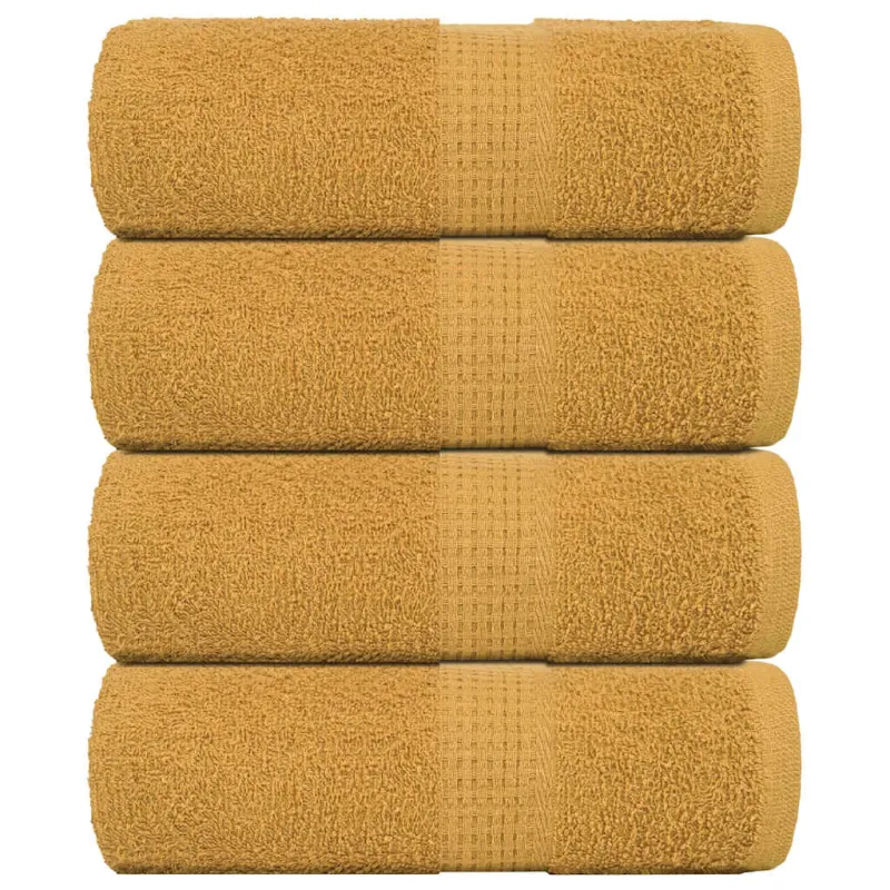 Rankšluosčiai FROGN, 4 vnt., auksiniai, 30x30 cm, 360 g/m²