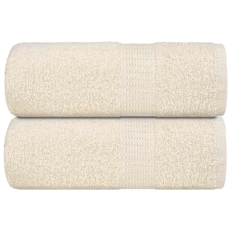 Rankšluosčiai FROGN, 2 vnt., kreminės spalvos, 30x30 cm, 360 g/m²