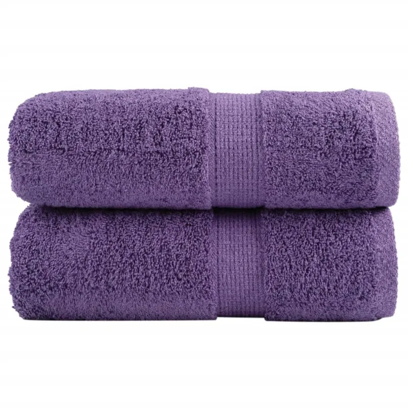 Aukščiausios kokybės rankšluosčiai SOLUND, 2 vnt., violetiniai, 30x30 cm, 600 g/m²