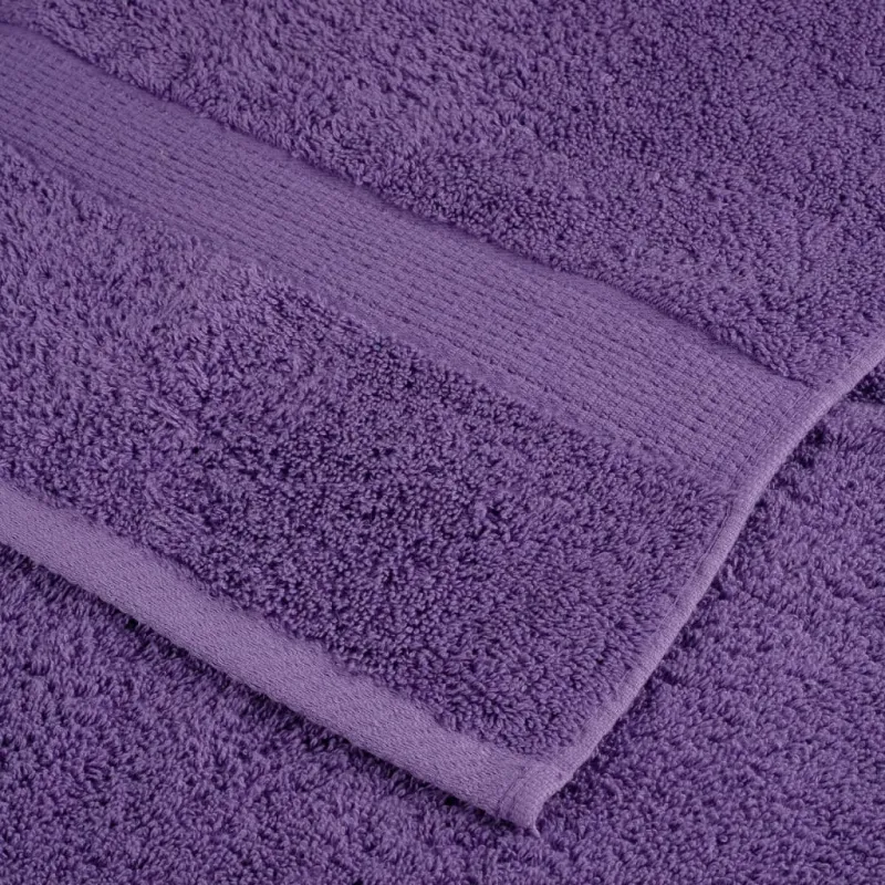 Aukščiausios kokybės svečių rankšluosčiai SOLUND, 4 vnt., violetiniai, 30x50 cm, 600 g/m²