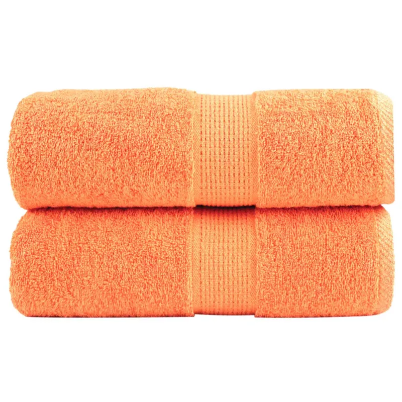 Aukščiausios kokybės rankšluosčiai SOLUND, 2 vnt., oranžiniai, 30x30 cm, 600 g/m²