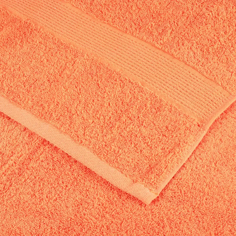 Premium dušo rankšluosčiai SOLUND 2 vnt Oranžiniai 70x140 cm 600 gsm
