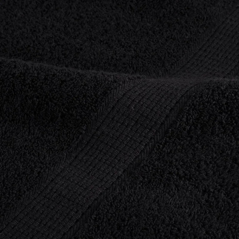 Aukščiausios kokybės rankšluosčiai SOLUND, 4 vnt., juodi, 30x30 cm, 600 g/m²