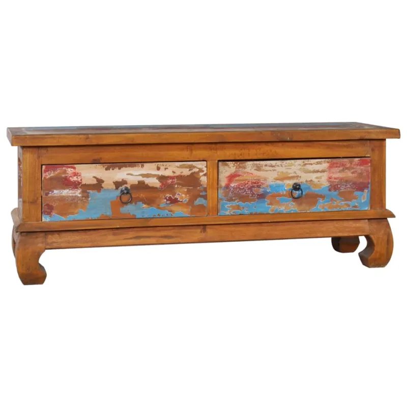 Televizoriaus spintelė, 110x35x40cm, tikmedžio mediena