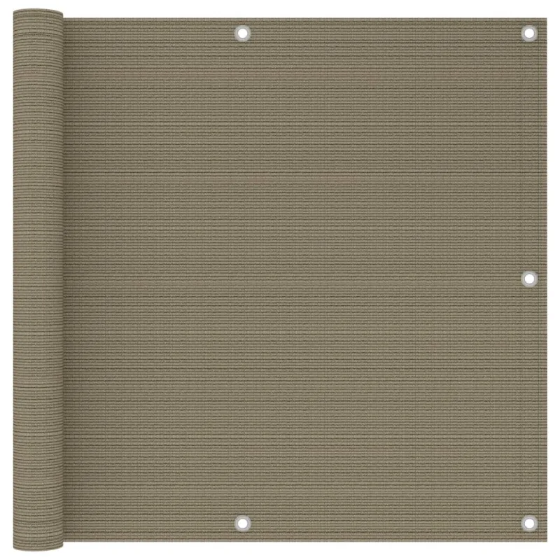 Balkono pertvara, taupe spalvos, 90x300cm, HDPE