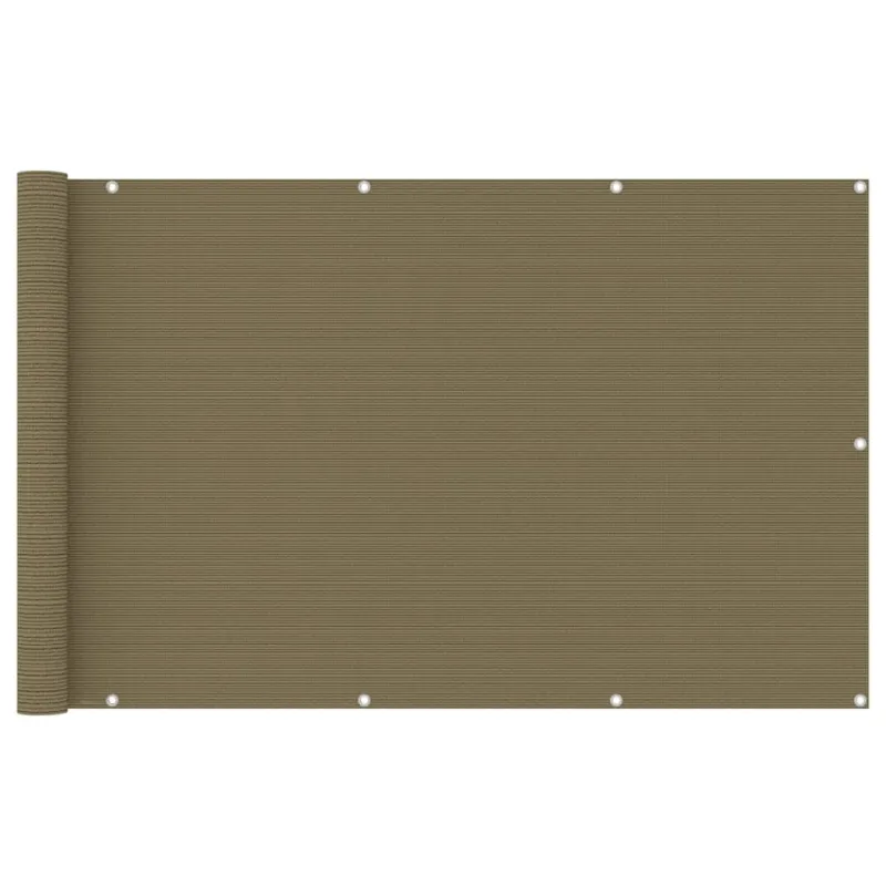 Balkono pertvara, taupe spalvos, 120x400cm, HDPE