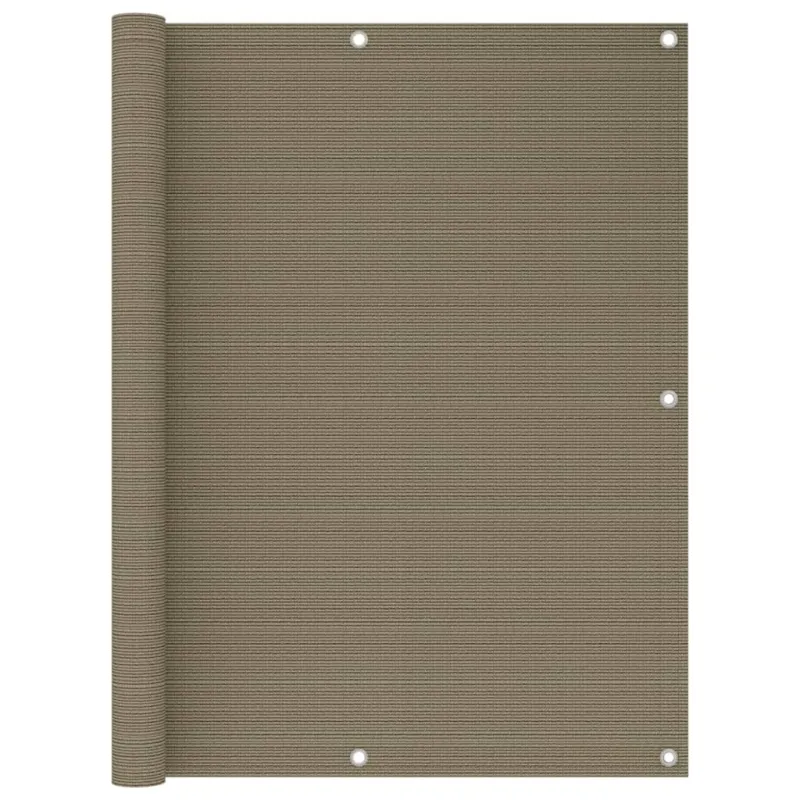 Balkono pertvara, taupe spalvos, 120x500cm, HDPE