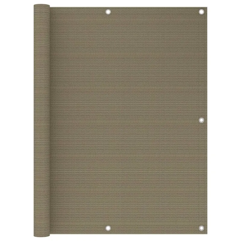 Balkono pertvara, taupe spalvos, 120x600cm, HDPE