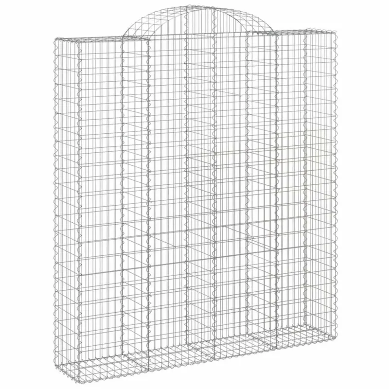 Arkiniai gabionų krepšeliai, 20 vnt., 200x50x220/240 cm, cinkuota geležis