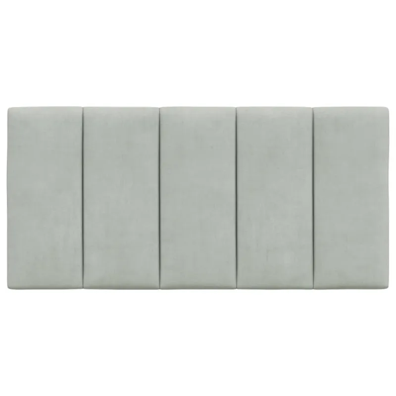 Galvūgalio pagalvėlė Hanko, šviesiai pilka, 100 cm, aksomas