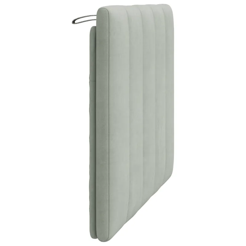 Galvūgalio pagalvėlė Hanko, šviesiai pilka, 100 cm, aksomas