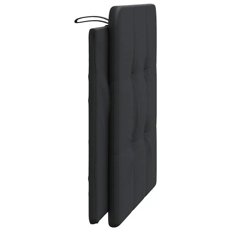 Galvūgalio pagalvėlė Zadar, juoda, 100 cm, dirbtinė oda