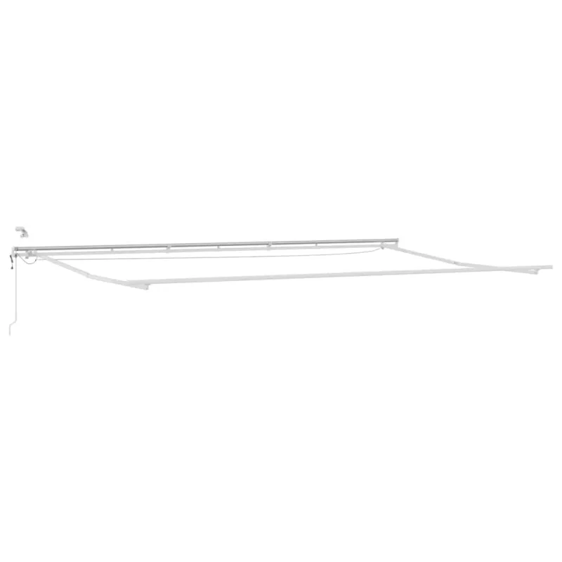 Automatinė ištraukiama markizė su LED, antracito ir baltos spalvos, 600x300 cm