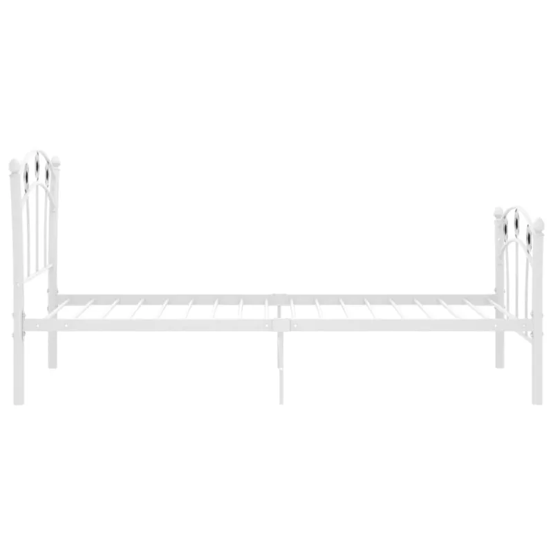 Lovos rėmas, baltas, 90x200cm, metalas, futbolo dizaino