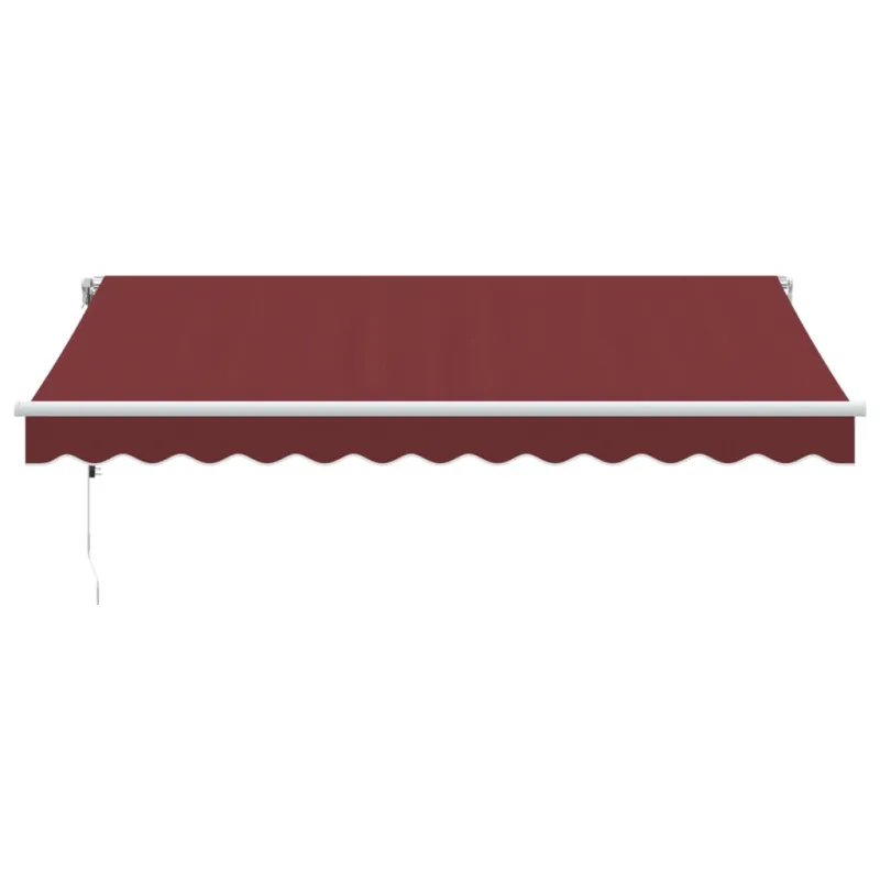 Automatinė ištraukiama markizė, bordo spalvos, 350x250cm