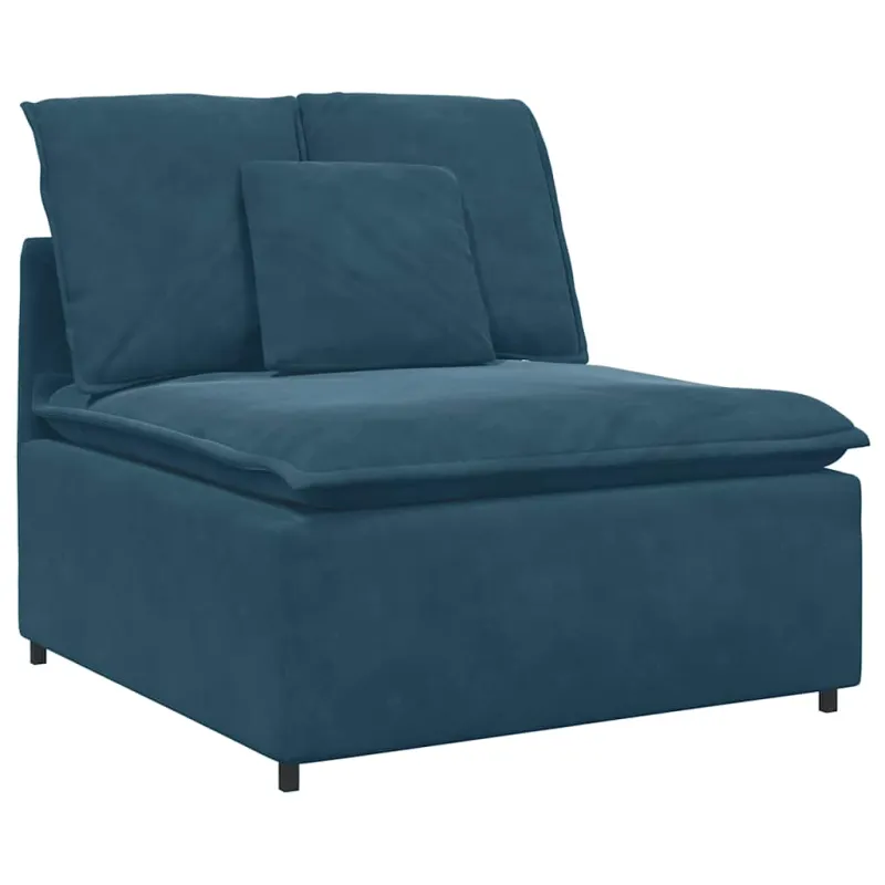 Modulinė sofa su pagalvėlėmis, mėlyna